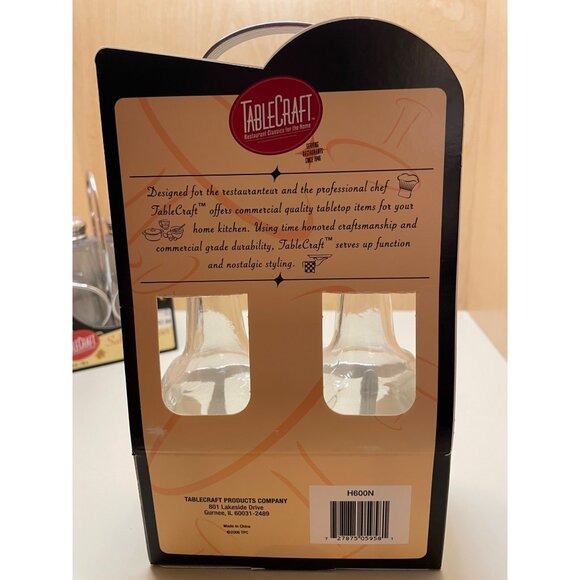 Vintage Tablecraft Table Accessories NIB Salt and Pepper Shakers, toothpick Hold - Picture 9 of 12